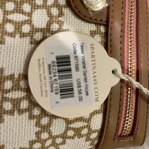 Spartina set- wristlet, wallet, key chain, and tote - Picture 3 of 12